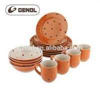 wholesale custom oven safe ceramic bakeware set for brown color