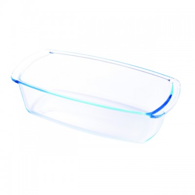 Crystal Clear Bluish Microwave Safe Borosilicate glass casserole dish