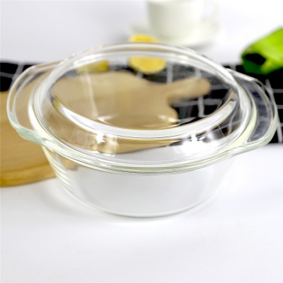 Professional insulated food warmer casserole pot glass cookware