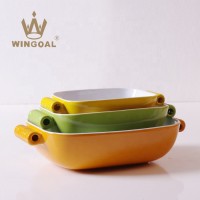 Ceramic bakeware set oven safe baking dish