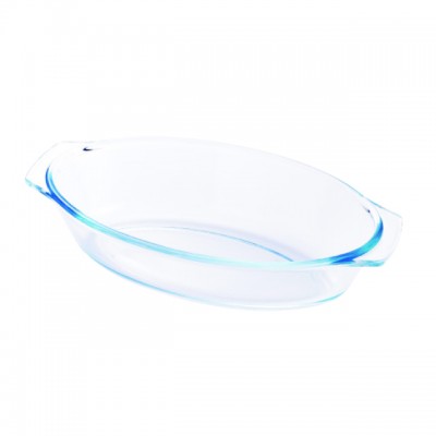 Oven Ok Heat resistant small Oval Borosilicate glass baking dish