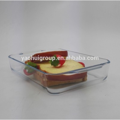 Heat resistant Oven safe glass Microwave bake tray