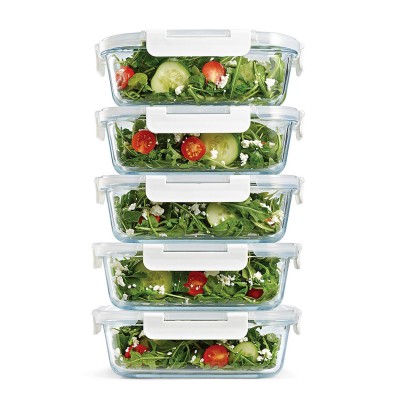 Hot Selling Useful Stackable Rectangle Glass Food Container